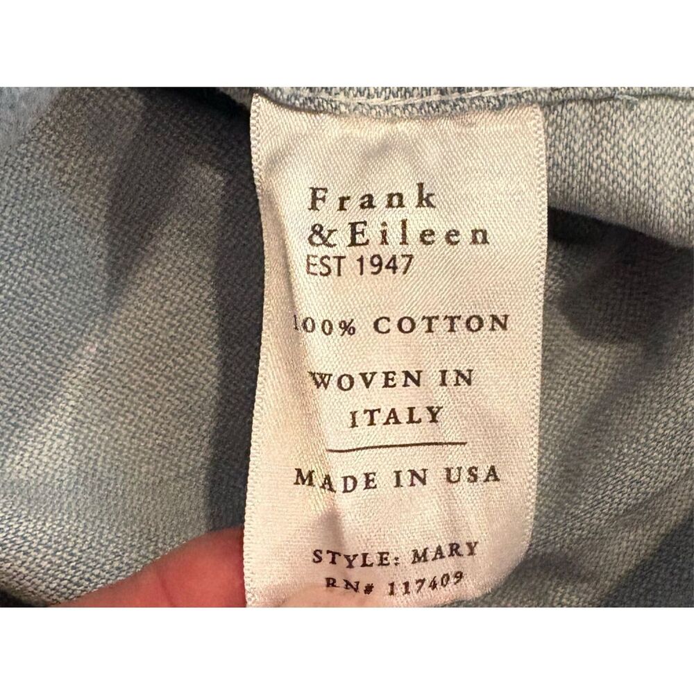 Frank & Eileen Mary Classic Shirtdress Blue Denim XL $348.00 - Picture 11 of 11